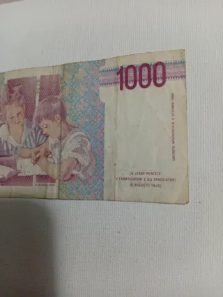 2 Banconote 1000 Lire Mille Italia
