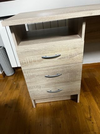 Escritorio madera estudio 3 cajones
