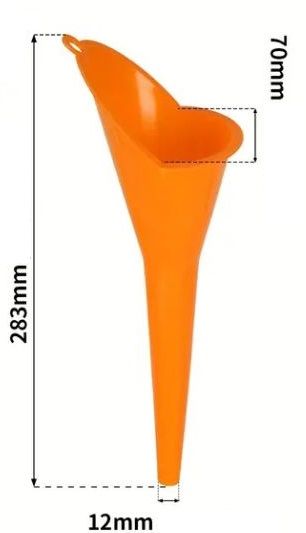 Embudo plástico para lubricantes