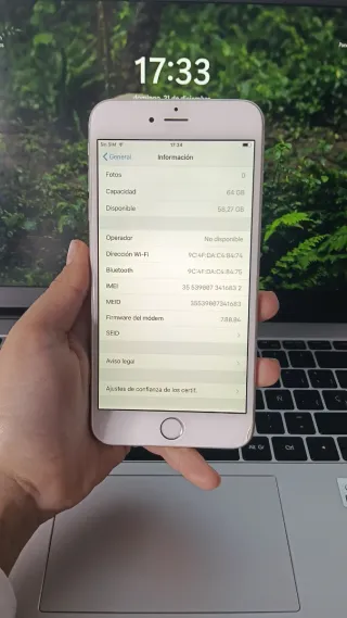 iPhone 6 plus 64GB Plateado