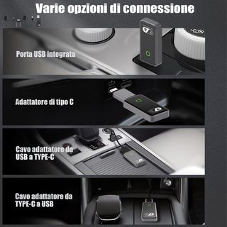 Adaptador CarPlay Android 2 en 1