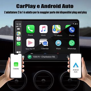 Adaptador CarPlay Android 2 en 1