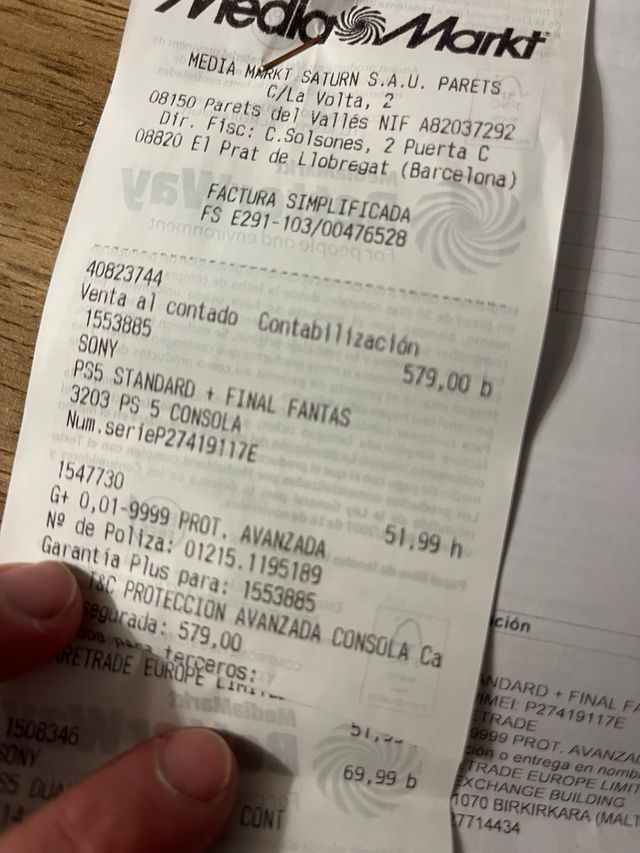 Consola PS5 Standard Edición Disco COMO NUEVA