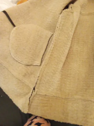 Chaqueta beige forrada