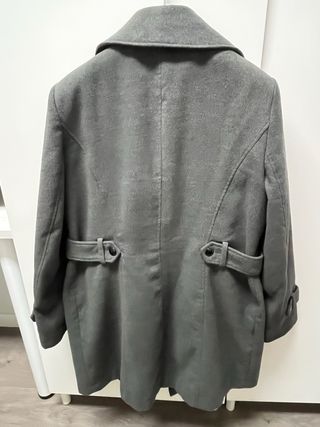 Abrigo de mujer C&A gris usado tres veces T46