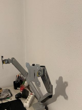 Soporte Doble Monitor Gris