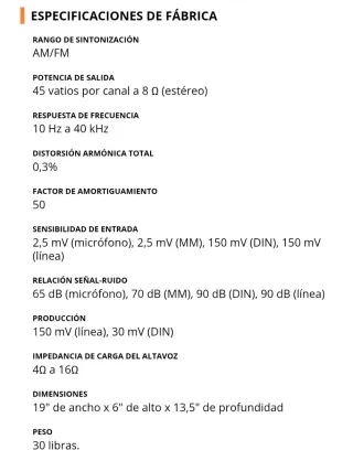 KENWOOD KR-6400 amplificador receptor
