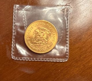 Moneda 20 Pesos Mexicanos Oro Puro