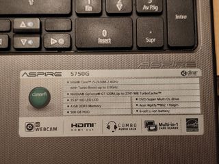 Portatile Acer Aspire 5750G Nero Argento