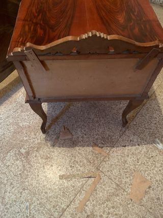 Mesita de noche antigua madera