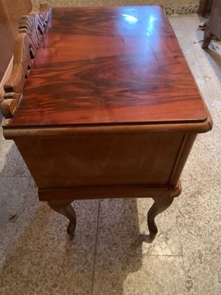 Mesita de noche antigua madera