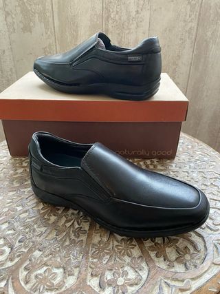 Pikolinos Zapatos Vestir Piel Elástica Negros
