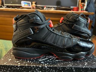 Air Jordan 6 Rings Negro Rojo