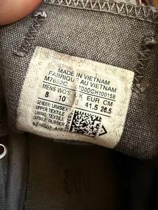 Converse All Star grigie sneakers donna/uomo