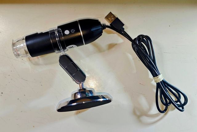 Microscopio Digital 1600x + Caja Muestras