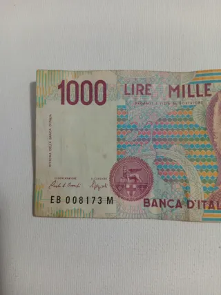 2 Banconote Lire Mille 1000 Italia