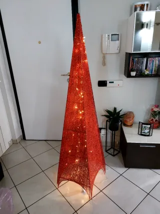 Albero di Natale Rosso Luminoso