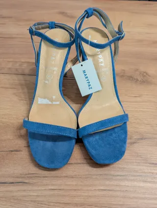 Sandalias tacón MARYPAZ azul talla 40