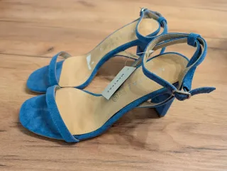 Sandalias tacón MARYPAZ azul talla 40