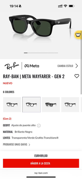Ray-Ban Meta Wayfarer Gen 2