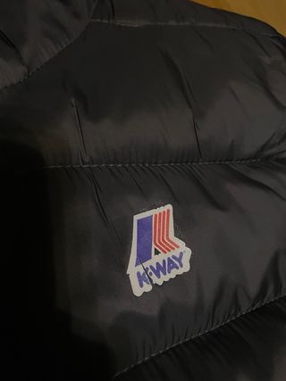 Chaqueta K-Way reversible plumas chubasquero