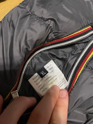 Chaqueta K-Way reversible plumas chubasquero