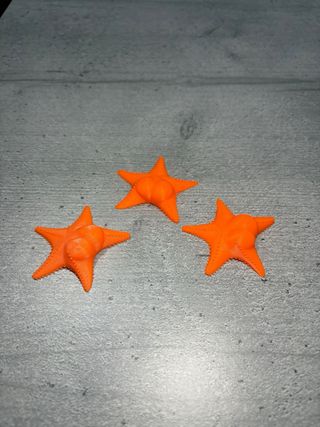 3 Estrelinhas Decorativas Laranja