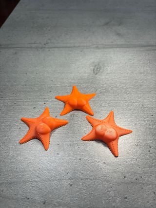 3 Estrelinhas Decorativas Laranja