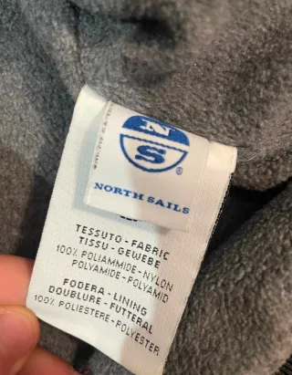 Giubbino North Sails nero, invernale.