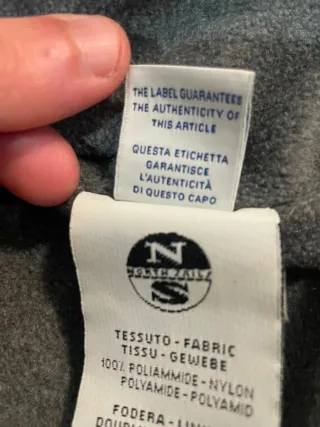 Giubbino North Sails nero, invernale.