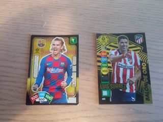 Griezmann y Suárez Balón de Oro Cards