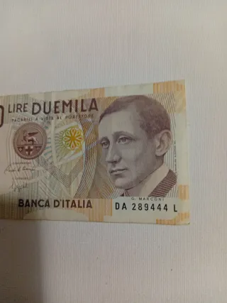2 Banconote Lire Duemila