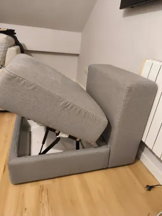 Sofá 90x70x70 tela gris