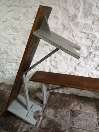 2 Bancos Rústicos Madera de pino