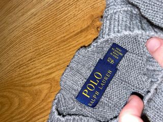 Jersey Polo Ralph Lauren Cable Knit Gris