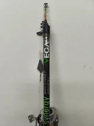 Caña de pescar Vega 4.5m Carbono Trenzado