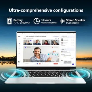 Portátil AUK 14" Windows 11 PRO Nuevo. A estrenar.