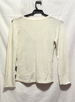 Blusa de manga larga con rombos