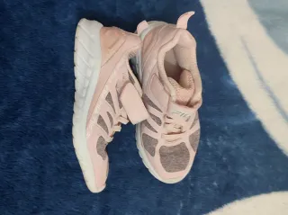 Zapatillas Fila niña rosa y gris talla 27/28