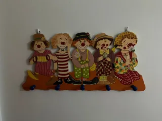 Perchero infantil payasos original