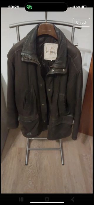 Giaccone uomo in pelle Pellitaly tg L