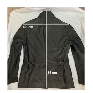 Giacca/trench nera imbottita D.Alessandrini -Tg.52