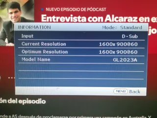 Monitor pantalla ordenador BenQ 19,50' panorámico