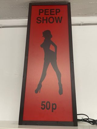 Insegna luminosa Peep Show Amsterdam