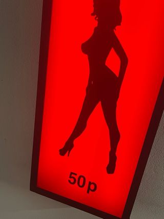 Insegna luminosa Peep Show Amsterdam