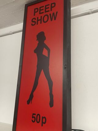 Insegna luminosa Peep Show Amsterdam
