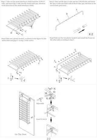 Zapatero para puerta 10 niveles