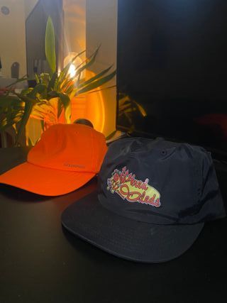 Gorras Solognac Hombre Negro y Naranja