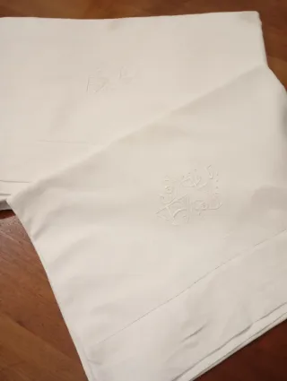 Juego sábanas bordadas de algodon