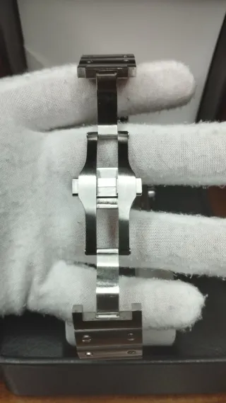 Reloj Seiko Mod Santos Dumont Blanco, Azul Marino